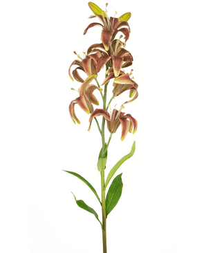Fiore artificiale Martagon Lily 78 cm fucsia