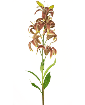 Fiore artificiale Martagon Lily 78 cm fucsia
