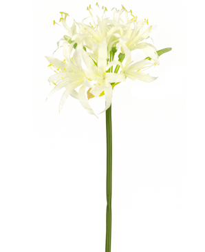 Fiore artificiale Nerine 70 cm bianco