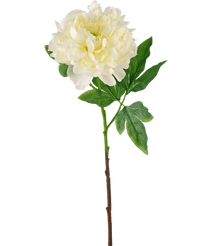 Fiore artificiale Peonia 61 cm bianco