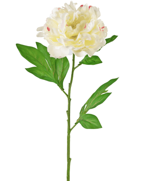 Fiore artificiale Peonia 77 cm bianco