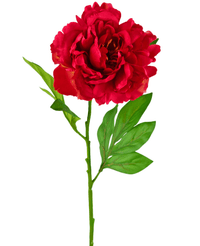 Fiore artificiale Peonia 77 cm rosso