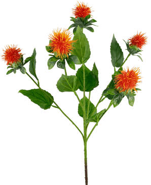 Fiore artificiale Safflower 79 cm arancione