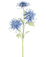 Fiore artificiale Scabiosa Japonica 70 cm blu