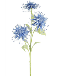 Fiore artificiale Scabiosa Japonica 70 cm blu