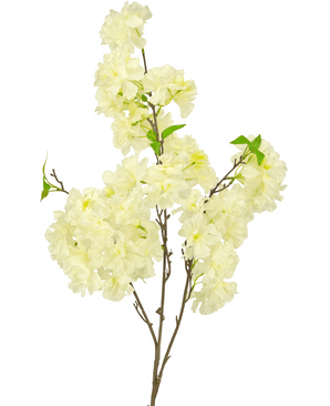 Fiori di ciliegio finti 106 cm bianco