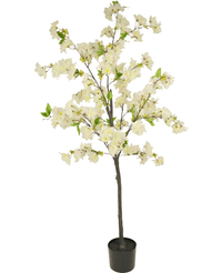 Fiori di ciliegio finti 150 cm bianco