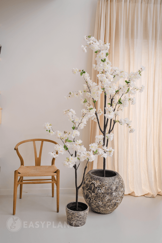 Fiori di ciliegio finti 180 cm bianco