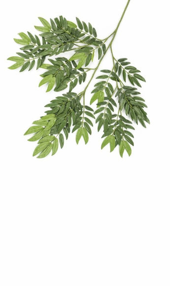 Foglia artificiale Ming Aralia 50 cm verde ignifuga