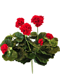 Gerani finti 40 cm rosso