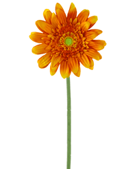 Gerbera artificiale 53 cm arancione