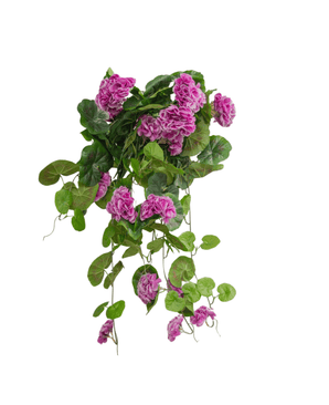 Piante Finte Sospesa Geranio 75 cm viola
