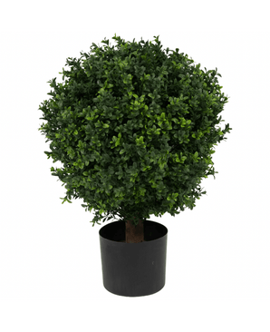 Palla artificiale di bosso su stelo in stile romano 65 cm