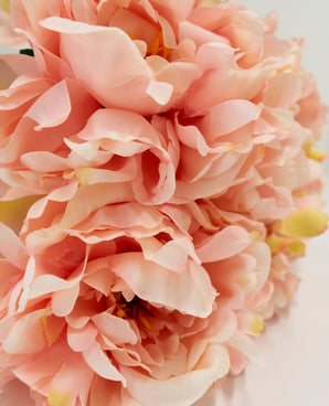 Composizione fiori finti Peony Soft Pink 39 cm
