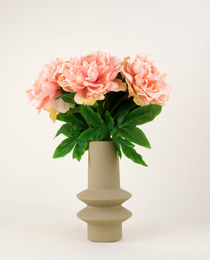 Composizione fiori finti Peony Soft Pink 39 cm