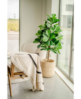 Pianta di tabacco artificiale Ficus Lyrate 150 cm