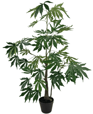 Piante Finte Canapa Foglie di Cannabis 120 cm