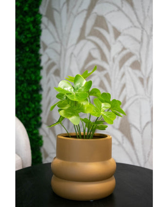 Piante Finte Trifoglio 30 cm in vaso ornamentale nero