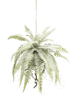 Piante Finte da appendere Felce smerigliata su palla 76 cm
