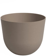 La fioriera Havanna Ø40 cm x H33 cm è un vaso da fiori semplice e rotondo in marrone chiaro con finitura liscia opaca, senza decorazioni visibili e raffigurato su uno sfondo bianco.