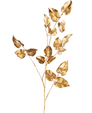 Ramo artificiale Salal 95 cm oro