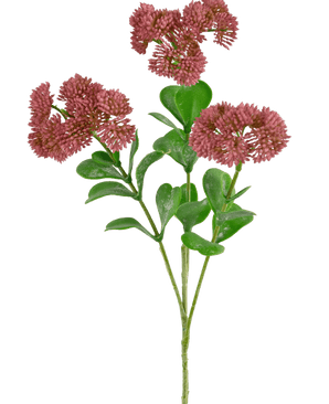 Ramo artificiale Sedum 56 cm rosa