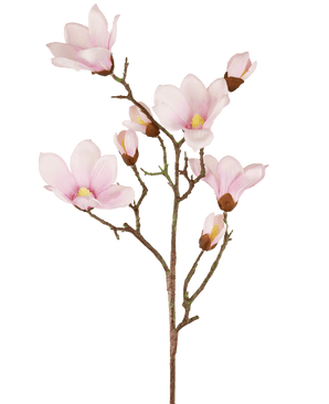 Ramo di Magnolia Artificiale Rosa Vero 98cm