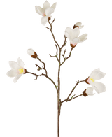 Ramo di magnolia artificiale Real Touch White 98 cm