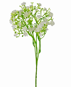 Ramoscello artificiale Plasterwort 46 cm bianco