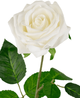 Rosa artificiale "Emine" Real Touch White 43cm