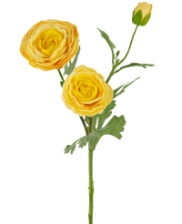 Rosa artificiale "Emine" Real Touch Yellow 62cm