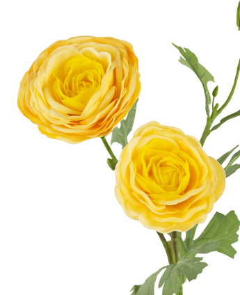 Rosa artificiale "Emine" Real Touch Yellow 62cm