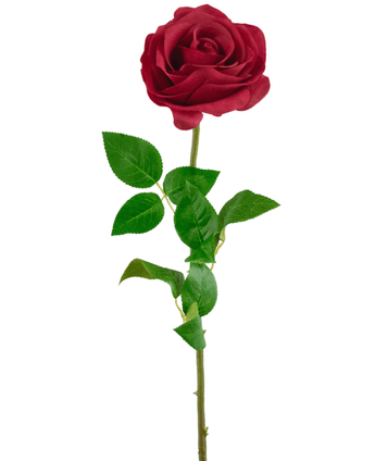 Rosa artificiale Real Touch 53 cm rosso