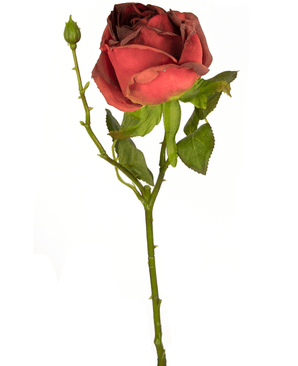 Rose finte Deluxe 45 cm rossa