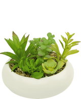 Succulente artificiali da giardino 18 cm in vaso ornamentale