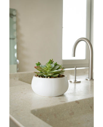 Succulente artificiali da giardino da 13 cm in vaso ornamentale