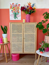 Zijden kunstbloemen boeket Tropicana