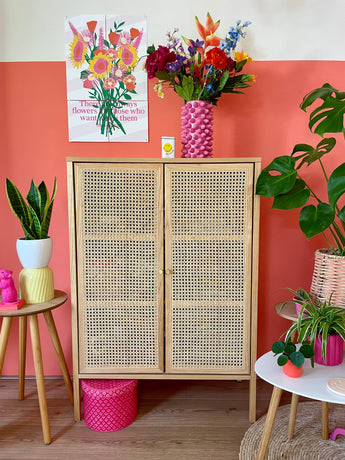 Zijden kunstbloemen boeket Tropicana