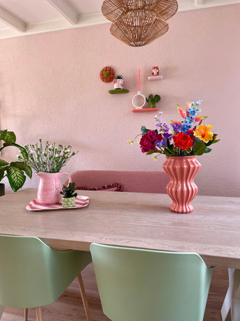 Zijden kunstbloemen boeket Tropicana