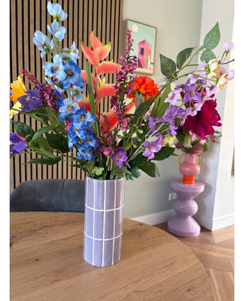 Zijden kunstbloemen boeket Tropicana