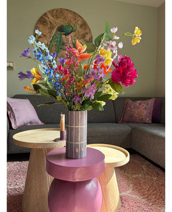 Zijden kunstbloemen boeket Tropicana