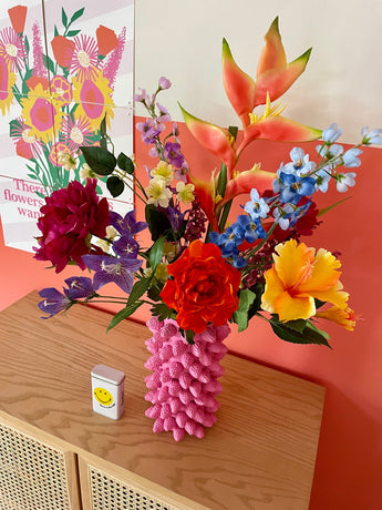Zijden kunstbloemen boeket Tropicana