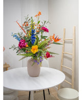 Zijden kunstbloemen boeket Tropicana XL