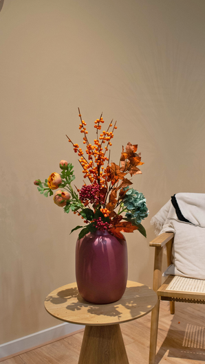 Composizione fiori finti Autumn Vibes 60 cm