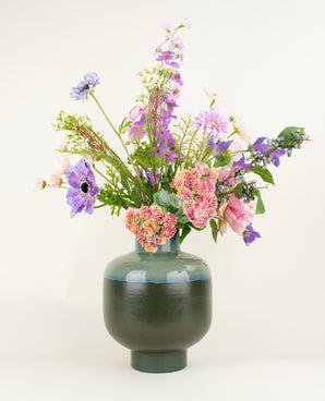 Composizione fiori finti Morning Dew 65 cm