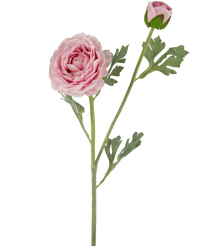 Ranuncolo artificiale Real Touch Pink 60 cm
