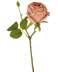 Rosa artificiale Deluxe 45 cm rosa