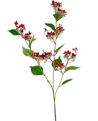 Fiore artificiale Ortensie selvatica 86 cm rosso