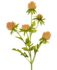 Fiore artificiale Cardo 66 cm pesca