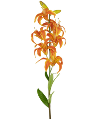 Fiore artificiale Giglio Martagone 78 cm arancione